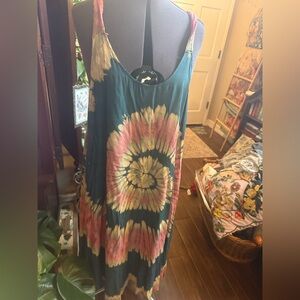 Tie-Dye Sun Dress Free Size